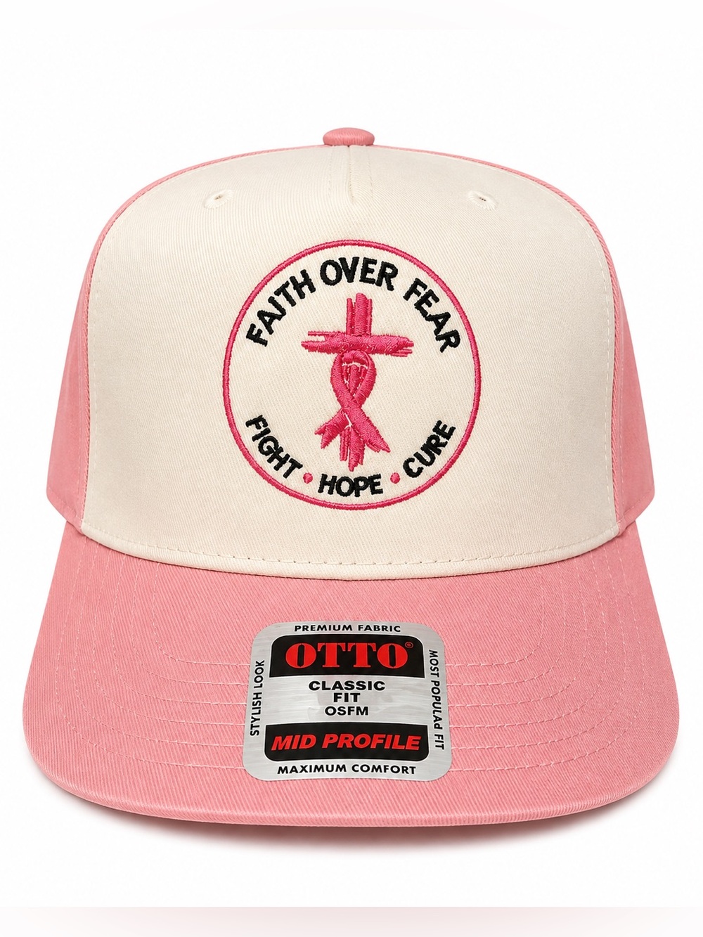 TT’s MINDBODY & Soul F🎗K Cancer Pink Breast Cancer Awareness Embroidered Hat